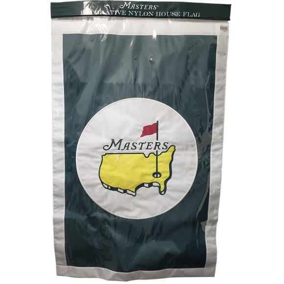NEW The Masters Golf Decorative Nylon House Flag 25.5" X 41.5" Embroidered - Picture 1 of 7